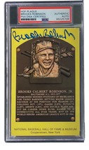 Brooks Robinson Autografato 4x6 Baltimore Orioles Hof Placca Scheda PSA / - £54.26 GBP