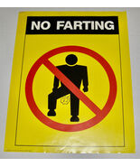 VINTAGE GRAPHIC “NO FARTING” POSTER - 1989 POSTER - INTERNATIONAL SYMBOL... - €4,29 EUR