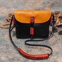 Ladies Leisure Leather Handbag Women&#39;s Fashion Large Capacity Cowhide Ve... - £58.97 GBP