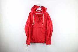 Vintage 70s Woolrich Mens Size Small Distressed Packable Hooded Jacket Red USA - £39.52 GBP
