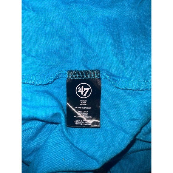 Women's Carolina Panthers '47 Cropped Long Sleeve T-Shirt Size Medium Item image 4