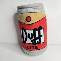 DUFF Lite Beer Can Plush Universal Studios Homer The Simpsons Stuffed Toy 10&quot; - £10.78 GBP