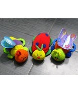 INFANTINO BABY RATTLE LOT Plush Stuffed Animal  Lady Bug Butterfly - £11.87 GBP