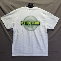 Vintage Y2K 00s Retro Nike White Green Circle Logo T-Shirt Men’s Sz Medium - £84.23 GBP