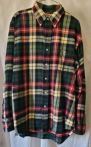 Vintage Men L.L. Bean Shirt Button Up Size Medium Long Sleeve Checkered ... - $19.99