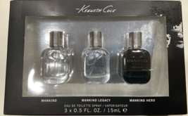 Kenneth Cole Makind, Legacy and Hero 0.5 Fl.Oz Ea. New In Box & Sealed 3 pc set - $32.99