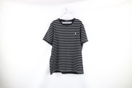 Ralph Lauren Mens XL Custom Slim Fit Faded Striped Short Sleeve T-Shirt Black - $34.60