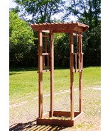 Garden Trellis  Handcrafted Red Cedar 7 ft tall 3 ft wide Quality built - $17,148.04 MXN