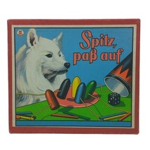 Vintage 50s German Dog board game Spitz Pass Auf Watch Out beep Schmidt Germany - £39.21 GBP