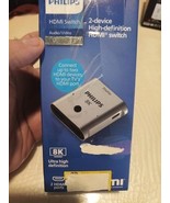 Philips 8K HDMI Switch Ready LED Indicators Silver 2-Port - €12,72 EUR