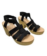 Dr Scholls Sandals Womens 9 Blossom Heeled Black Strappy Block Heeled Sl... - $40.00 CAD