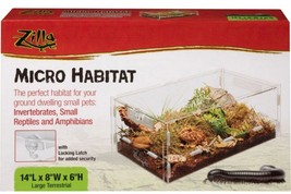 Zilla Micro Habitat Terrestrial for Ground Dwelling Small Pets Small - $82.32