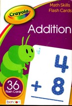 Crayola - Math Skills Flash Cards - Addition 36 Flash Cards - £5.58 GBP