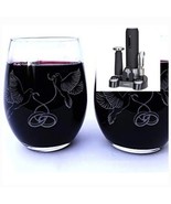  ELECTRIC WINE OPENER PLUS 2 CRYSTAL  ETCHED GLASSES &amp; Ivation Wine Set/... - $1,105.61 MXN