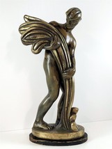 American Art Deco Heroic Harvester Sculpture Electroplated Bronze Copper - £395.67 GBP