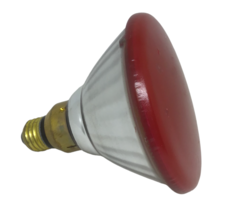 General Electric GE Red Spot Light Floodlight 85 W 120W Watt Miser Vtg Brass Cap - £12.65 GBP