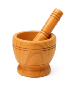Woodgrain Mortar and Pestle Set – Herb &amp; Spice Grinder Bowl for Kitchen ... - $244.84 MXN