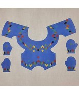 Handpainted Needlepoint Canvas Cat Plush Dede Mouse Sweater Mitten 3D HP... - $84.11 CAD