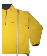 Vintage USA Made Timberland 1/4 Zip Yellow Fleece Size Men’s XL - £30.93 GBP