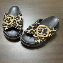 Topshop Leopard Print Buckle Sandals sz 5.5 - $33.85
