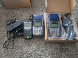 LOT of 3 POS Credit Card Readers Ingenico ICT220, VeriFone Omni 3730 &amp; Omni 3750 - £27.03 GBP