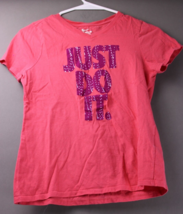 Nike Tee Shirt Just do it, Salmon color Youth Large 1018 - £6.58 GBP