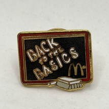 McDonald’s Back To Basics Employee Crew Fast Food Enamel Lapel Hat Pin - $5.95
