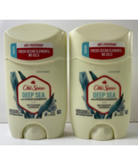 Lot of 2 Old Spice 1.7 Oz Deep Sea With Ocean Elements Antiperspirant De... - $376.79 MXN