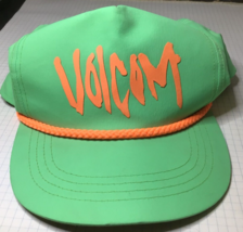 Volcom Neon Green Orange Rope Dad Hat Baseball Cap ~799A - £26.40 GBP