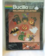 Bucilla Pre Cut Plastic Canvas Halloween Collection Ornaments set of 8 G... - £27.05 GBP
