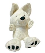 Gund White Plush Fox Long Tail Big Ears Soft Cuddly 4061661 14&quot; - £19.18 GBP