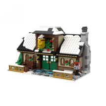 Christmas Series Winter Village Lepining Scene Holiday Building Blocks - £98.29 GBP