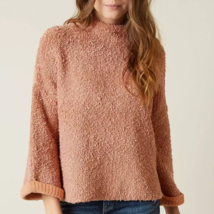 Free People Womens Pullover Cuddle Up Solid Peach Size Xs OB609923 - £43.15 GBP