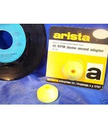 rigid 45 RPM DOME RECORD phonograph spindle ADAPTOR Arista 431 easy to u... - $8.09 CAD