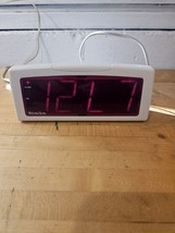 Westclox White Electric Digital Alarm Clock Model #22707 - Tested&amp;Works - £6.75 GBP