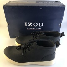 IZOD-Palmer Lace Up Black Chukka Boots Men&#39;s Size 8 with memory foam com... - $45.00