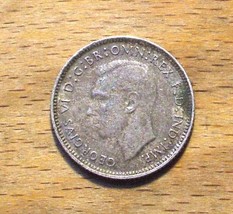 1942 Silver Sixpence - AUSTRALIA - .925 Silver - .0838 Oz. - £6.33 GBP