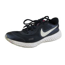 Nike Shoes Sz 4 Sneaker Boys Youth Black Synthetic Lace Up Medium - $21.78