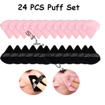 24 PCS Wholesale Bulk Triangle Powder Puff Set - £16.31 GBP