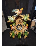 Vintage Cuckoo Clock Colorful Birds West Germany AS IS - $971.44 MXN