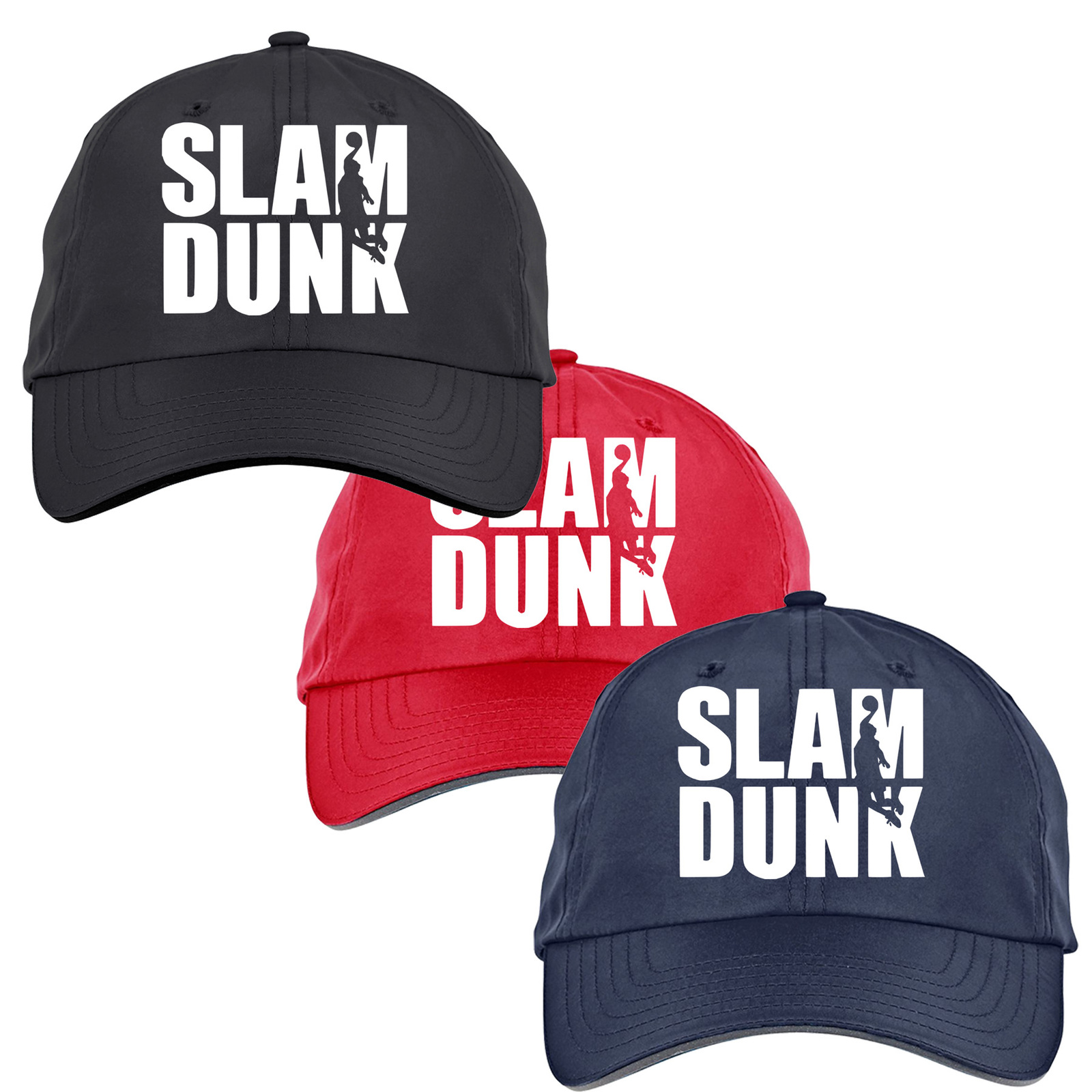 Basket Ball Slam Dunk Adult Pitch Performance Cap - $17.00