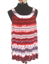 Est 1946 Blouse Women&#39;s Size 26/28  Multicolor  Floral Sleeveless Pullover Rayon - £11.68 GBP