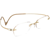 Silhouette Eyeglasses 6756 20 6050 Titan Gold Rimless Frame Austria 51[]... - £157.37 GBP