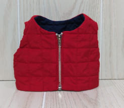 American Girl Today doll quilted red blue puffer vest for Urban meet outfit VTG - £5.53 GBP