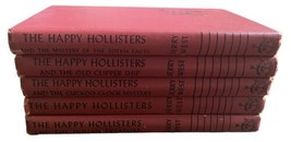 Happy Hollisters Red Books Lot of 5 Vintage Kids Mysteries 1950s Series Set West - £18.46 GBP