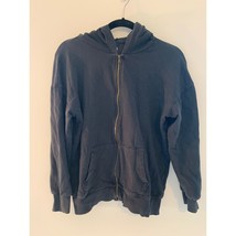 Old Navy Youth XL All Black Zip-Up Comfortable Hoodie - $11.29