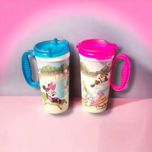 2 Disney Parks Travel Mug Let the Memories Begin Refillable Souvenir Cup Lid - £6.85 GBP