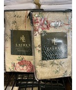 NWT Ralph Lauren VILLANDRY Floral Sateen Cotton Standard Pillow Shams Pa... - €67,88 EUR