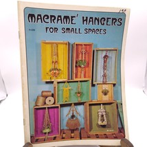 Vintage Macrame Patterns, Macrame Hangers for Small Spaces Craft Course ... - $14.52