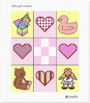 Pepita Needlepoint kit: Baby Girl Sampler, 10&quot; x 12&quot; - £66.53 GBP+